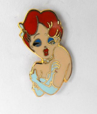 Rare Droopy Secy Girl Pin 1988 Turner Tex Avery Demons Merveilles France