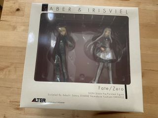 Fate/zero Saber & Irisviel Von Einzbern Pvc Scale Figure Japan Wf2007 Alter Real