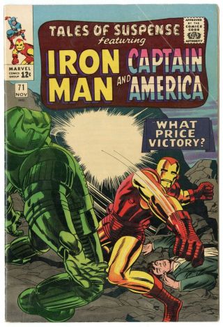 Tales Of Suspense 71 Fn - 5.  5 White Pages Iron Man Marvel 1965