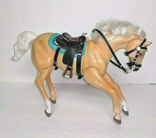 Vintage 1996 Grand Champions Horse Palomino Empire Industries W/ Sounds Toy