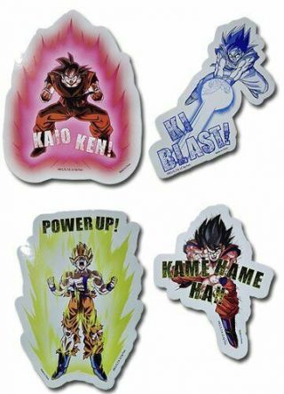 Dragon Ball Z: Son Goku Stickers (set Of 4) By Ge Animation