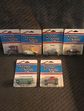 Ertl Street Rods - 1/64th Scale - Set Of 6 - All In Package