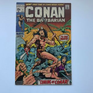 Conan The Barbarian 1 - 1st App Conan (1970) Barry Windsor Smith Marvel Vf