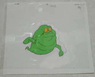1980s The Real Ghostbusters Screen Animated Production Cel Slimer 2