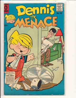 Dennis The Menace 28 Vg,  Cond.  Chipping On Right Edge