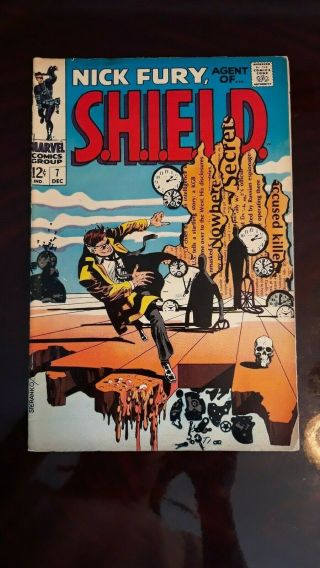 Nick Fury,  Agent Of Shield 7 1968 Marvel Comic