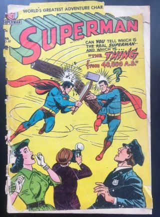 Superman 87,  1940 Dc Comics,  Classic Superman Vs Superman Action