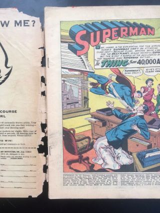SUPERMAN 87,  1940 DC COMICS,  CLASSIC SUPERMAN VS SUPERMAN ACTION 2