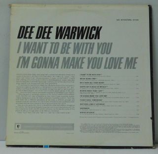 Dee Dee Warwick LP I Want To Be With You on Mercury mono 2