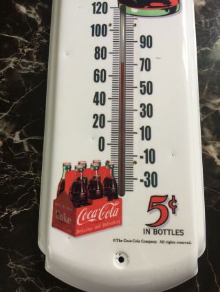 Coca - Cola Take Some Home Today 5 Cents`Metal`Thermometer` 5