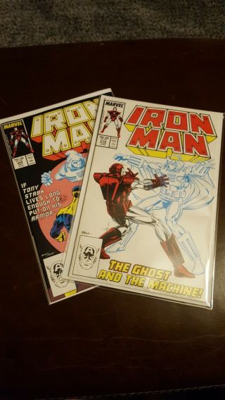 Iron Man 219 & 220 1st & 2nd App Of Ghost (antman Wasp Movie) Nm,  Marvel (1987)