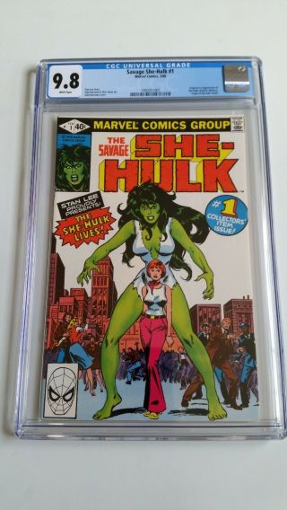 The Savage She - Hulk 1 (1980,  Marvel) Cgc 9.  8 Nm/mt Origin And 1st App Wp