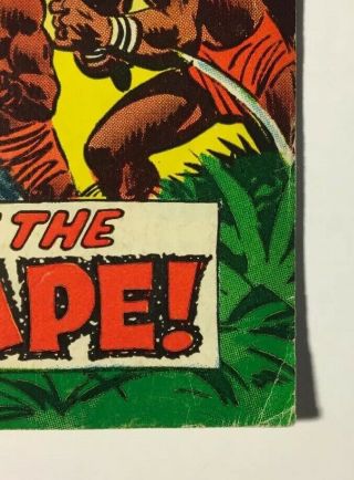 Marvel Jungle Action Feat.  The Black Panther 5 (July 1973) Day Of The Man - Ape 2