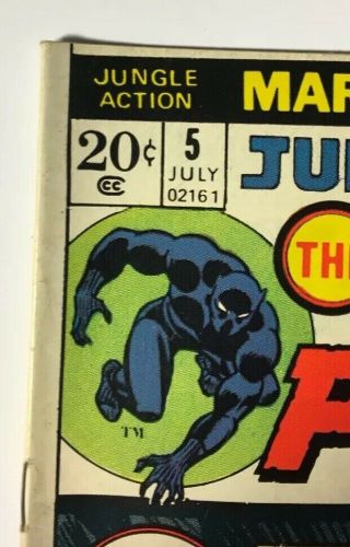 Marvel Jungle Action Feat.  The Black Panther 5 (July 1973) Day Of The Man - Ape 4