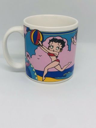 Vintage 1995 Betty Boop Ceramic Mug Cup By Sakura