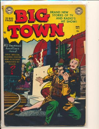 Big Town 3 Good Cond.  Chip On Right Edge Of Cover