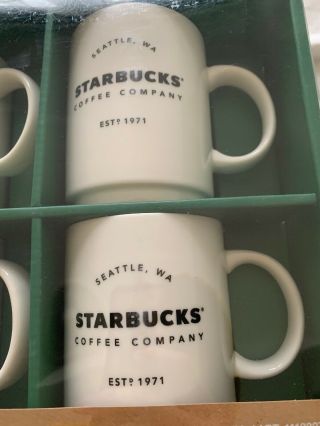 Starbucks Coffee Company 14 OZ Ceramic Mugs Gift Set - 4 Pack 4
