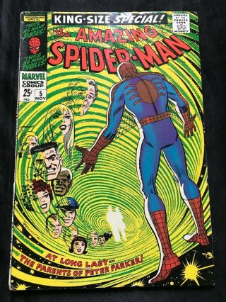 The Spider - Man 5 King - Size Special (marvel,  1968),
