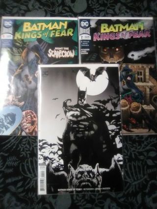 Batman: Kings Of Fear 1 Bill Sienkiewicz Variant Cover With 1st And 2nd Regular