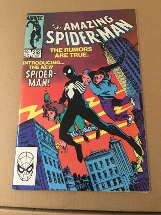 The Spider - Man 252,  1st Black Suit,  Key Book