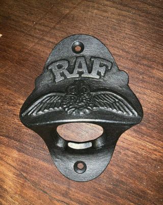 Cast Iron Bottle Opener/wall Mounted/heavy/vintage/rustic/antiqued/raf