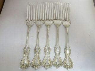 5 Piece Towle Old Colonial Sterling Luncheon/dinner Fork 7 " No Monogram