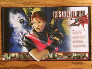 Resident Evil 2 Playstation Ps1 Psx 1998 Video Game Poster Ad Art Print Claire