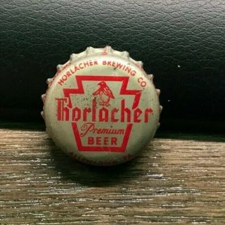 Vintage Horlacher Penguin Beer Pa Tax Pint Cork Bottle Cap / Crown Allentown Pa