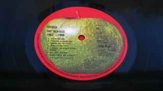The Beatles 1962 - 66 (the Red Album) Uk 2lp Set 2 - 3 Plays Ever Minus Audio