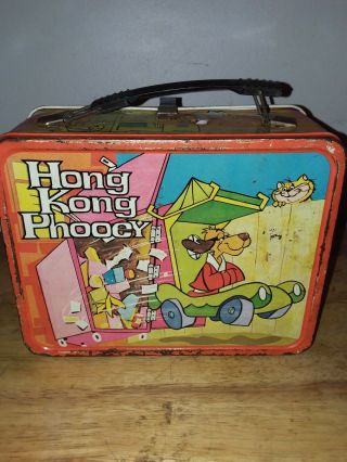 Vintage 1975 Hanna Barbera Hong Kong Phooey Lunchbox