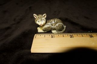Monet Grey Cat Kitten Kitty Enameled Hinged Trinket Box -
