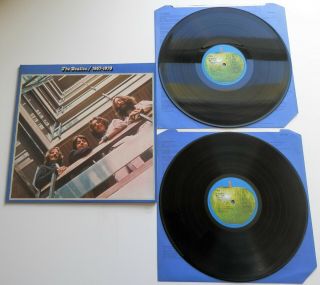 The Beatles - Blue Album 1967 - 1970 Uk Apple 1973 1st Press Dbl Lp,  Inner Sleeve