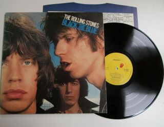 Rolling Stones - Black And Blue Lp Vinyl Ex/ex Uk 1976 1st Press Album & Inner