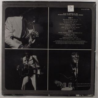 ELVIS PRESLEY In Person At The International Hotel RCA LP reissue 2