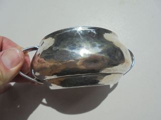 Old Antique Liberty & Co Cymric Sterling Silver Arts & Crafts Hammered Hdld Bowl 7