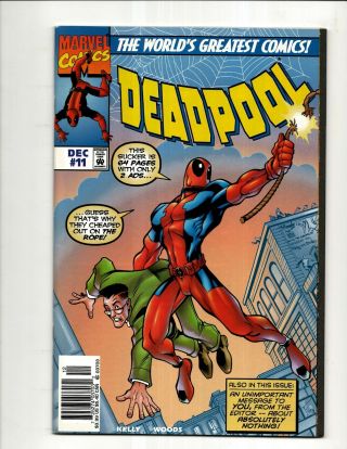 Deadpool 11 Vf/nm Marvel Comic Book Fantasy 15 Cover Swipe Sn1