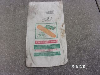 Dekalb Seed Corn Cloth Sack/bag 56lb Dekalb,  Il