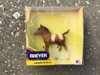 Nib Breyer Horse 893 Scribbles Paint Foal Chestnut Pinto Sea Star Retired