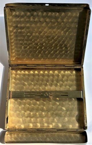 Antique Tiffany & Co.  Sterling Silver Cigarette Card Money Case Gold Vermeil Int