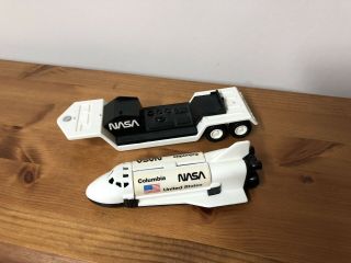 Vintage 1980 Buddy L Nasa Space Shuttle Discovery With Trailer 