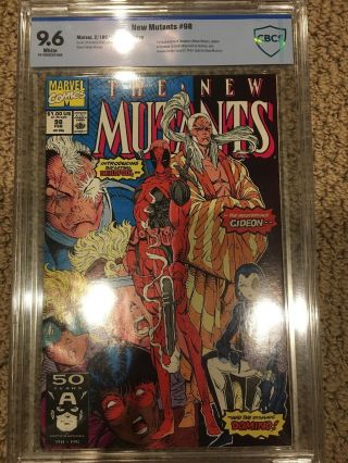 The Mutants 98 (feb 1991,  Marvel) Graded 9.  6 First Deadpool