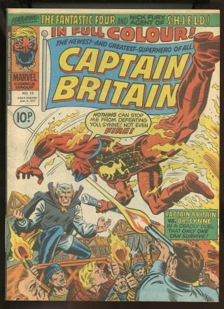 Captain Britain 13 Very Fine 8.  0 1977 Marvel Comics