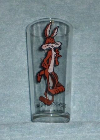 Vintage 1973 Pepsi Looney Tunes Glass Wile E.  Coyote Very Rare