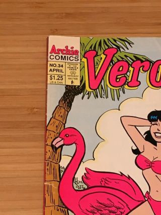 Veronica 34,  Pink Bikini Swimsuit Flamingo Cover,  Archie 1994 2