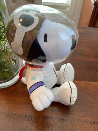 Peanuts Hallmark Astronaut Snoopy 11” Plush Space Suit Nasa 50th Anniversary