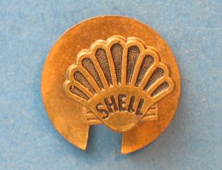 47 Vintage Shell Oil Company Enamel Lapel Badge Pin