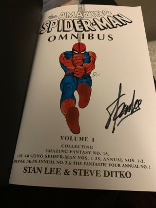 The Spider - Man Omnibus Vol.  1— Autographed By Stan Lee