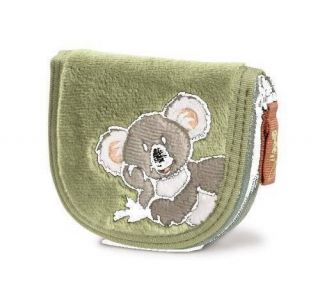 Nici Germany Koala Green Plush Wallet Coin Purse Nwt Retired Design