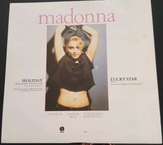 Madonna Ultra Rare German 12 " Vinyl Single Holiday Lucky Star Very Hard To Find