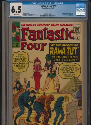 Marvel Comics Fantastic Four 19 1963 Cgc 6.  5 White Pages Silver Age 1st Ramatut